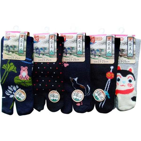 靴下 綿混和柄足袋ソックス 23~25cm [...の紹介画像2