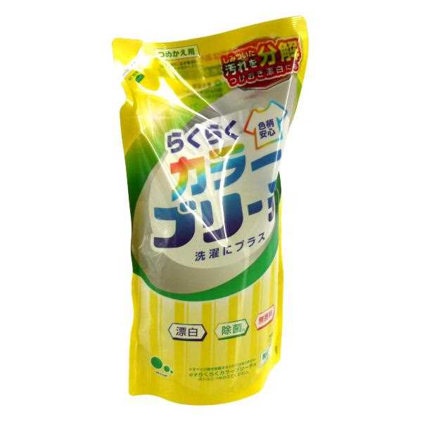 酸素系漂白剤 詰替用 らくらくカラーブリーチ 液体タイプ 720ml (100円ショップ 100円均一 100均一 100均)