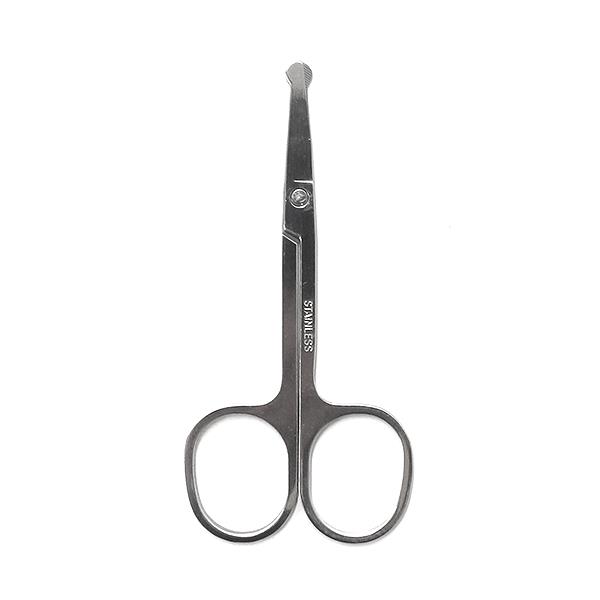 ステンレス鼻毛カットはさみ 8.7cm (100円ショップ 100円均一 100均一 100均)