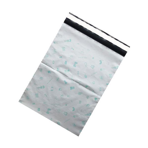 宅配用ビニール袋 パターンデザイン Lサイズ(37.5×25cm) 5枚入 (100円ショップ 100円均一 100均一 100均)