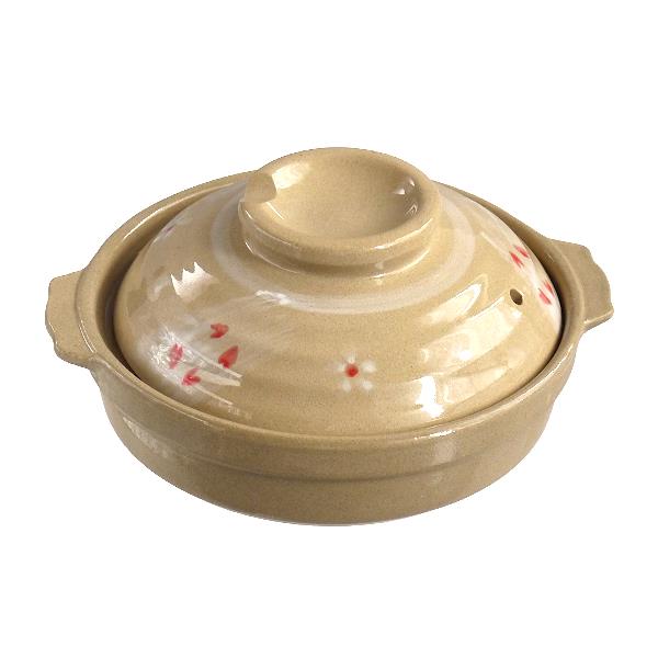 浅型土鍋 花さくら 19cm