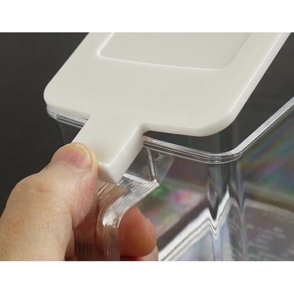 スマートポット ホワイト 容量800ml スプーン付 (100円ショップ 100円均一 100均一 100均)