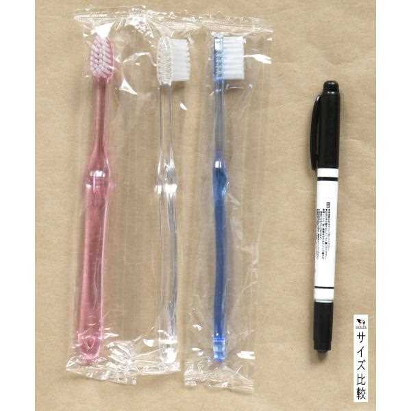 歯ブラシ 先細ヘッド クリア ふつう 3本入 (100円ショップ 100円均一 100均一 100均)