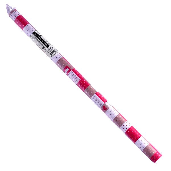 ラッピングペーパー プチハート 75.7×53cm 2枚入 (100円ショップ 100円均一 100均一 100均)