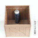 ミニチュア 木箱2 7×7×高さ7.1cm ［色指定不可］ (100円ショップ 100円均一 100均一 100均)