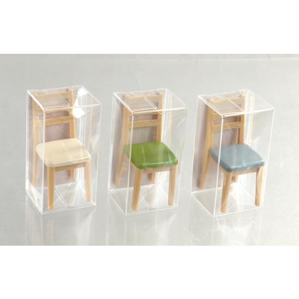 ミニチュア ダイニングチェア 1/12スケール 3.4×4×高さ7.3cm ［色指定不可］ (100円ショップ 100円均一 100均一 100均)