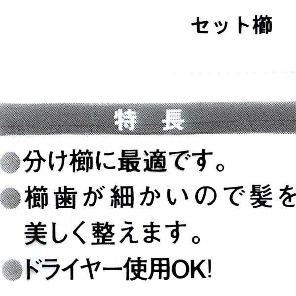 セット櫛 21cm ［色指定不可］ (100円ショップ 100円均一 100均一 100均)
