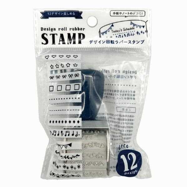 デザイン回転ラバースタンプ deco (100円ショップ 100円均一 100均一 100均)