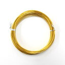 アルミ針金 ゴールド 1.5mm×長さ6.5m (100円ショップ 100円均一 100均一 100均)