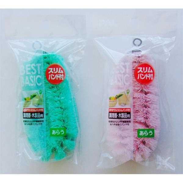 PPタワシ スリムバンド付 ［色指定不可］ (100円ショップ 100円均一 100均一 100均)