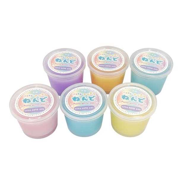 パステルきらきらねんど 80g ［色指定不可］ (100円ショップ 100円均一 100均一 100均)