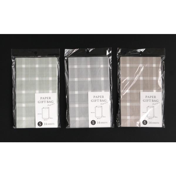 ペーパーギフトバッグ Sサイズ(9.5×16.5×マチ6cm) 14枚入 ［色指定不可］ (100円ショップ 100円均一 100均一 100均)
