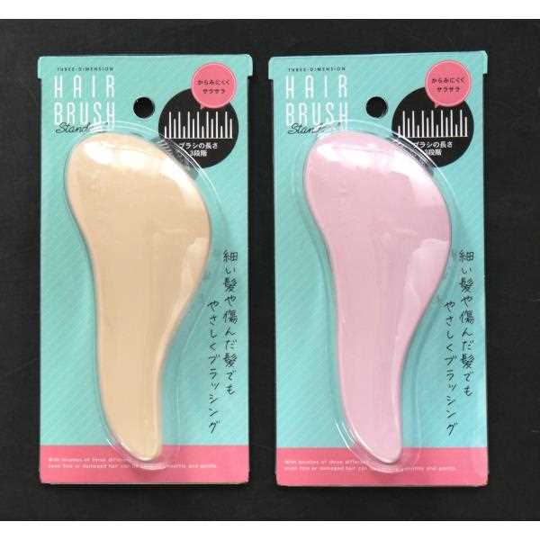3Dヘアブラシ スタンダード 14.5cm ［色指定不可］ (100円ショップ 100円均一 100均一 100均)