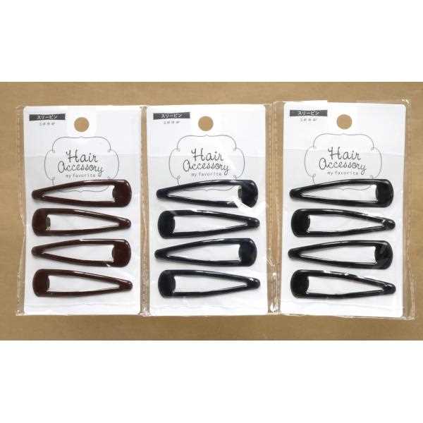 スリーピン エポ 中(7cm) 4本入 ［色指定不可］ (100円ショップ 100円均一 100均一 100均)