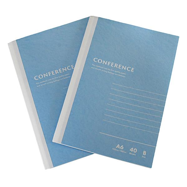 セミA6ノート CONFERENCE B罫 40枚×2冊入 (100円ショップ 100円均一 100均一 100均)