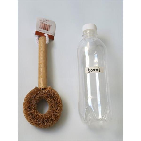 柄付きキッチンブラシ 8×19×2.5cm (100円ショップ 100円均一 100均一 100均)