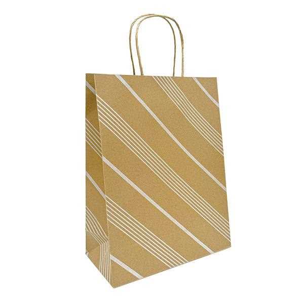 ペーパーバッグ クラフトD&S 30×23×マチ10cm 2枚入 ［柄指定不可］ (100円ショップ 100円均一 100均一 100均)