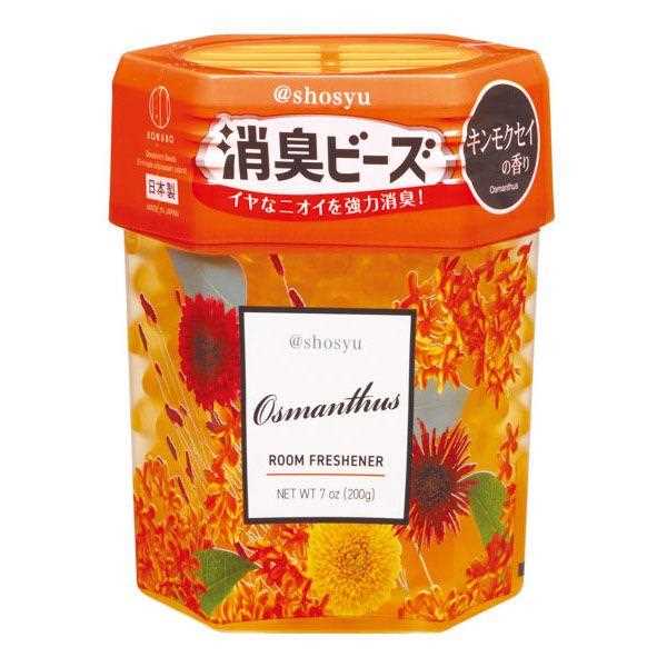 消臭ビーズ アットショウシュウ キンモクセイの香り 200g (100円ショップ 100円均一 100均一 100均)