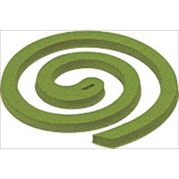 アロマ蚊取り線香 小巻タイプ 青りんご 4巻入 線香立て付 (100円ショップ 100円均一 100均一 100均)