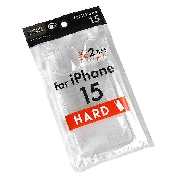 iPhone15用ケース ハード プレミアム (100円ショップ 100円均一 100均一 100均)