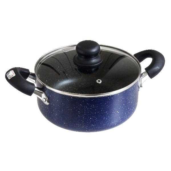 マーブル両手鍋 ココスキッチン コーティング IH200V対応 20cm