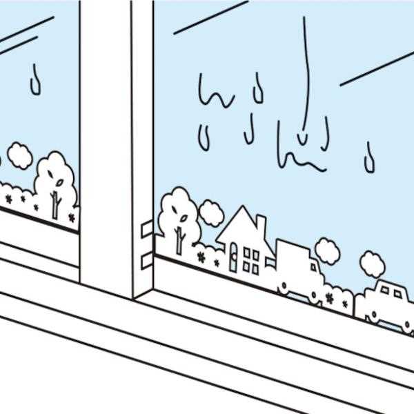 貼ってはがせる結露吸水シート 貼り絵タイプ 街並み 3枚入 (100円ショップ 100円均一 100均一 100均)