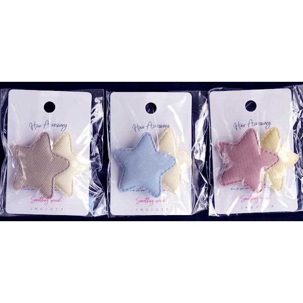 ヘアクリップ バイカラー スタークリップ ［色指定不可］ (100円ショップ 100円均一 100均一 100均)