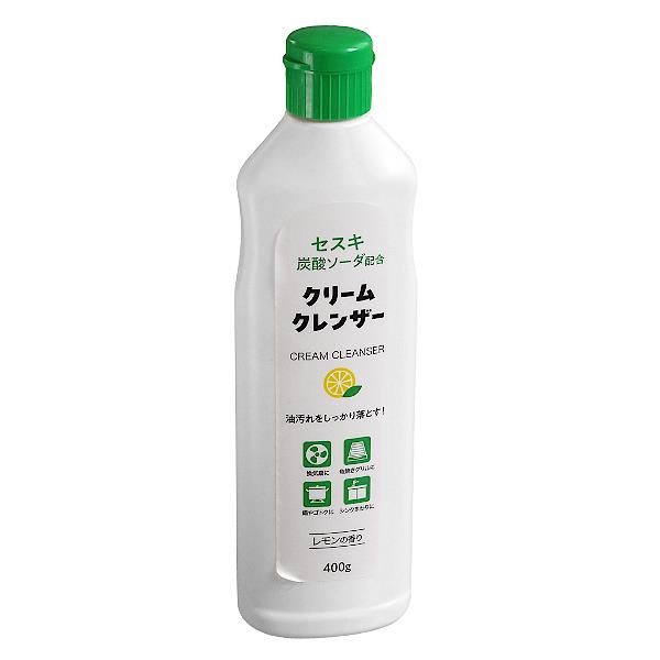 クリームクレンザー セスキ炭酸ソーダ配合 レモンの香り 400g (100円ショップ 100円均一 100均一 100均)