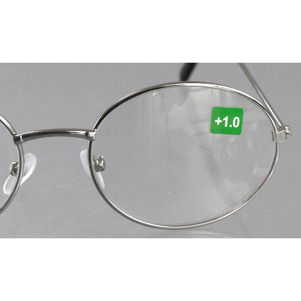 金属フレーム老眼鏡 +1.0 ［サイズ形指定不可］ (100円ショップ 100円均一 100均一 100均)