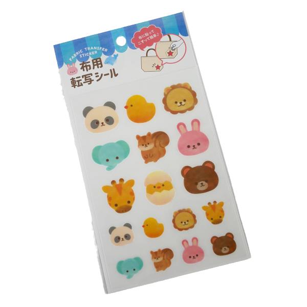布用転写シール 動物・海の生き物 ［色柄指定不可］ (100円ショップ 100円均一 100均一 100均)