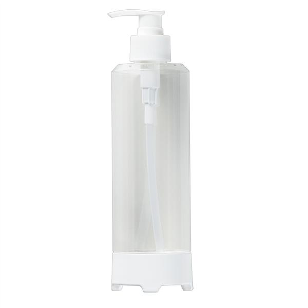 ポンプボトル シンプルスタイル 丸型 容量350ml (100円ショップ 100円均一 100均一 100均)