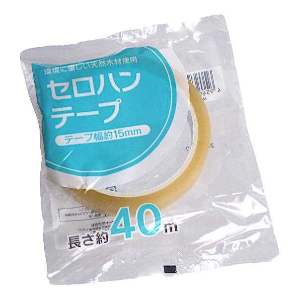 セロハンテープ 1.5cm×長さ40m (100円ショップ 100円均一 100均一 100均)