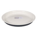 KOKUラウンド平皿 スチールグレー 小(直径17.5cm) (100円ショップ 100円均一 100均一 100均)