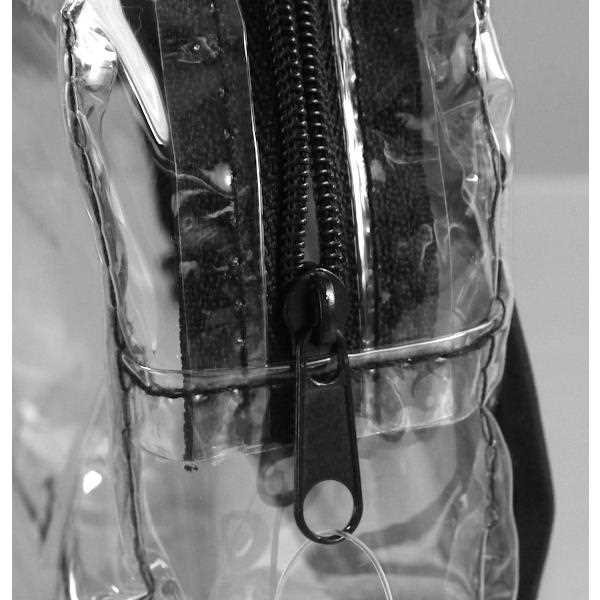 トラベル用クリアポーチ メガネポケット付 8×16×マチ4cm (100円ショップ 100円均一 100均一 100均)