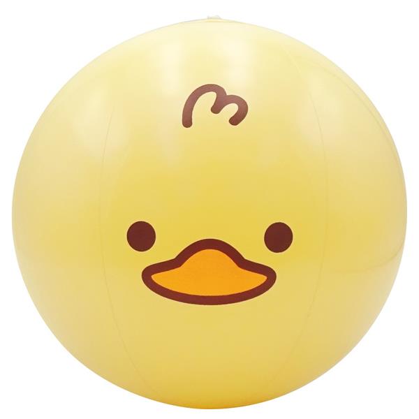 ミニ ビーチボール アニマル くま・あひる 21cm ［色柄指定不可］ (100円ショップ 100円均一 100均一 100均)