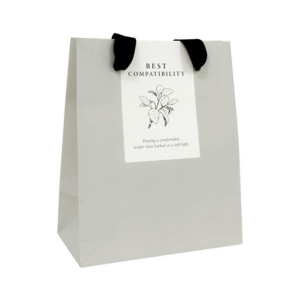 ペーパーバッグ ハーブ柄 15×12×マチ7cm ［色柄指定不可］ (100円ショップ 100円均一 100均一 100均)