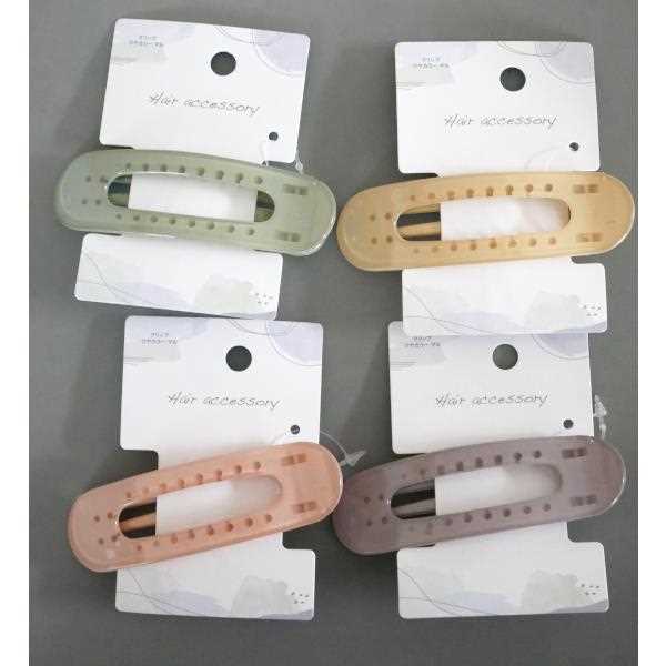 クリップ ツヤカラー マル ［色指定不可］ (100円ショップ 100円均一 100均一 100均)