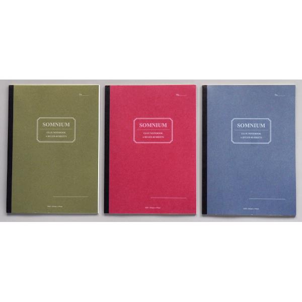 無線綴じノート B5サイズ SOMNIUM A罫 40枚 ［色指定不可］ (100円ショップ 100円均一 100均一 100均)
