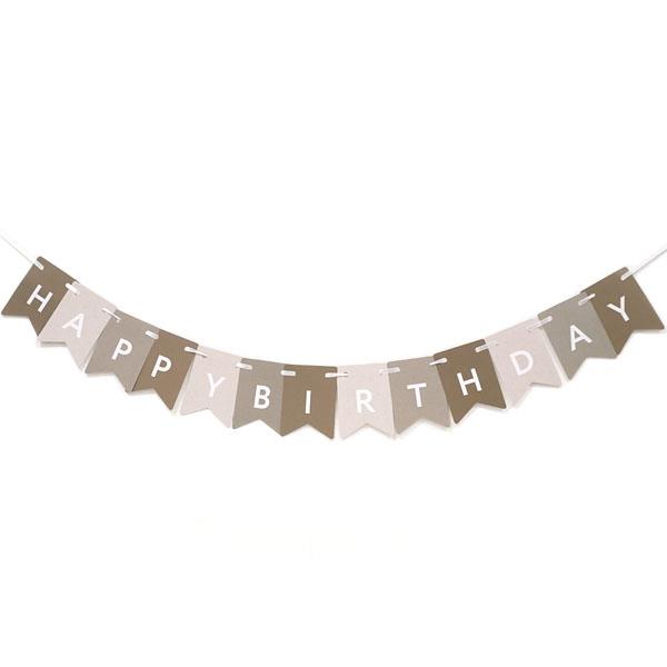 ガーランド バースデーロゴ柄 FUN PARTY (100円ショップ 100円均一 100均一 100均)