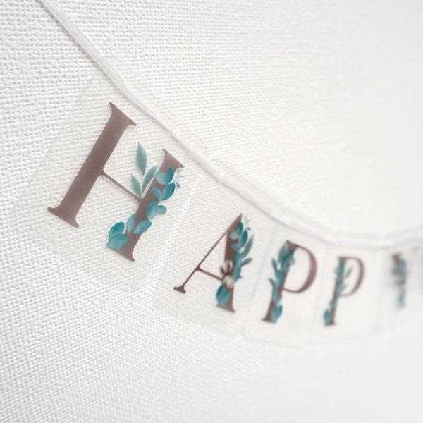 ガーランドクリア バースデー柄 FUN PARTY (100円ショップ 100円均一 100均一 100均)