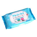 アルコール+トイレクリーナー 25×16cm 30枚入 (100円ショップ 100円均一 100均一 100均)(3)