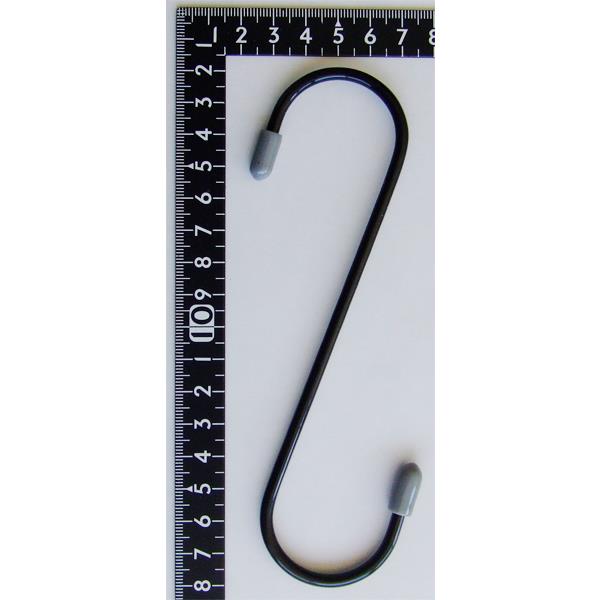 樹脂コーティング金属Sフック 内径3.5×16cm 3本入 ［色指定不可］ (100円ショップ 100円均一 100均一 100均)