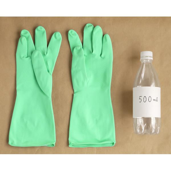 ゴム手袋 中厚手 Mサイズ(31.5cm) (100円ショップ 100円均一 100均一 100均)