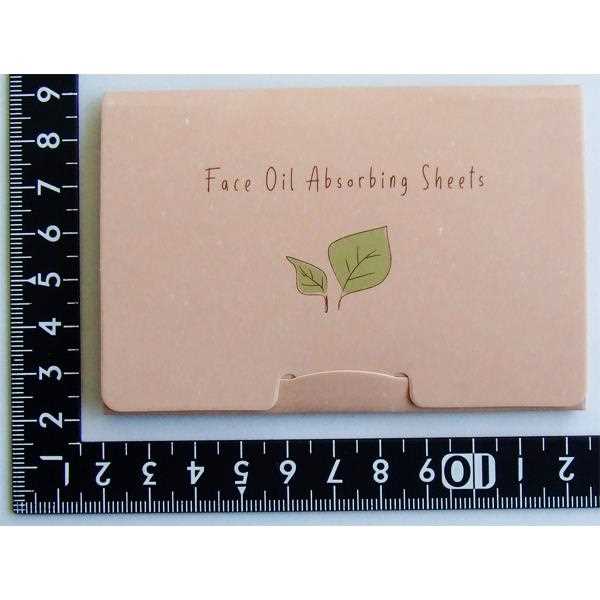 あぶらとり紙 携帯用 6×9cm 100枚入 (100円ショップ 100円均一 100均一 100均)