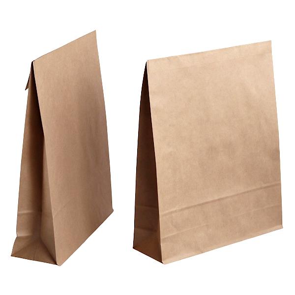 宅配用紙袋 封緘テープ付 32×26×マチ8cm 2枚 (100円ショップ 100円均一 100均一 100均)