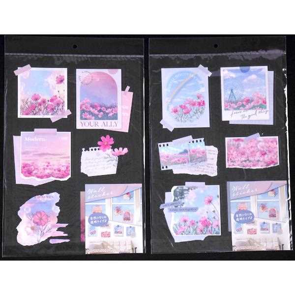 クリアウォールステッカー コスモスの花 35×...の紹介画像2