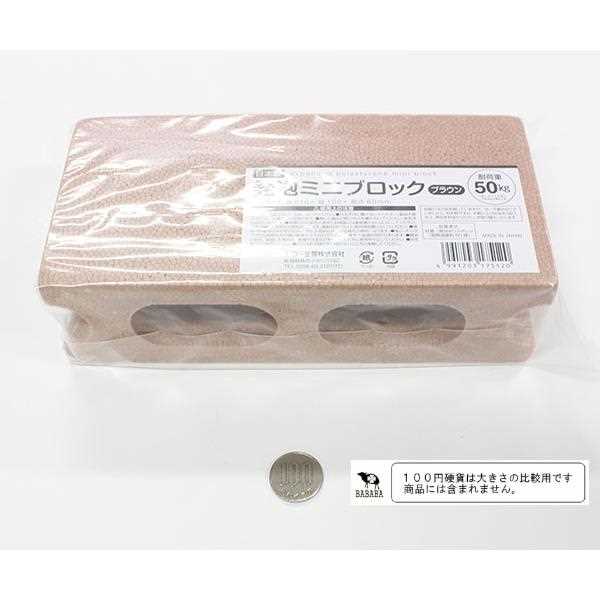 発泡ミニブロック ブラウン 10×21×高さ6cm (100円ショップ 100円均一 100均一 100均)