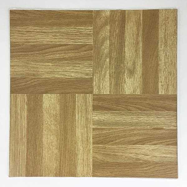 粘着フロアマット 木目調パターンB 30.5×30.5cm (100円ショップ 100円均一 100均一 100均)