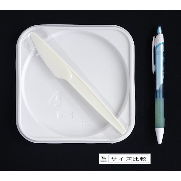 ケーキトレイ 4号 14×14cm ナイフ付 (100円ショップ 100円均一 100均一 100均)