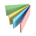 ばらけない付箋 フィットメモ パステル 7.5×5cm 100枚入 (100円ショップ 100円均一 100均一 100均)